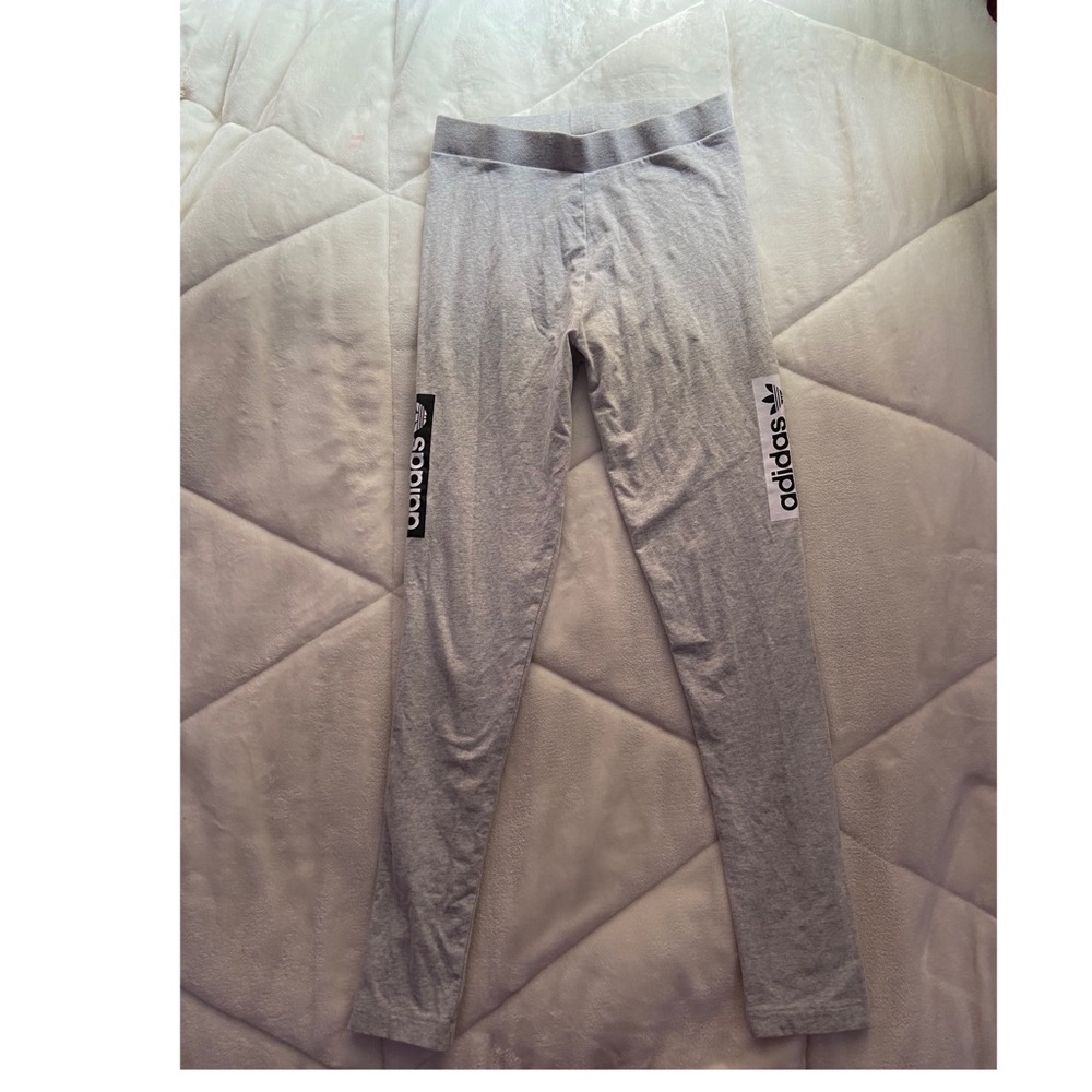 Gray Adidas leggings